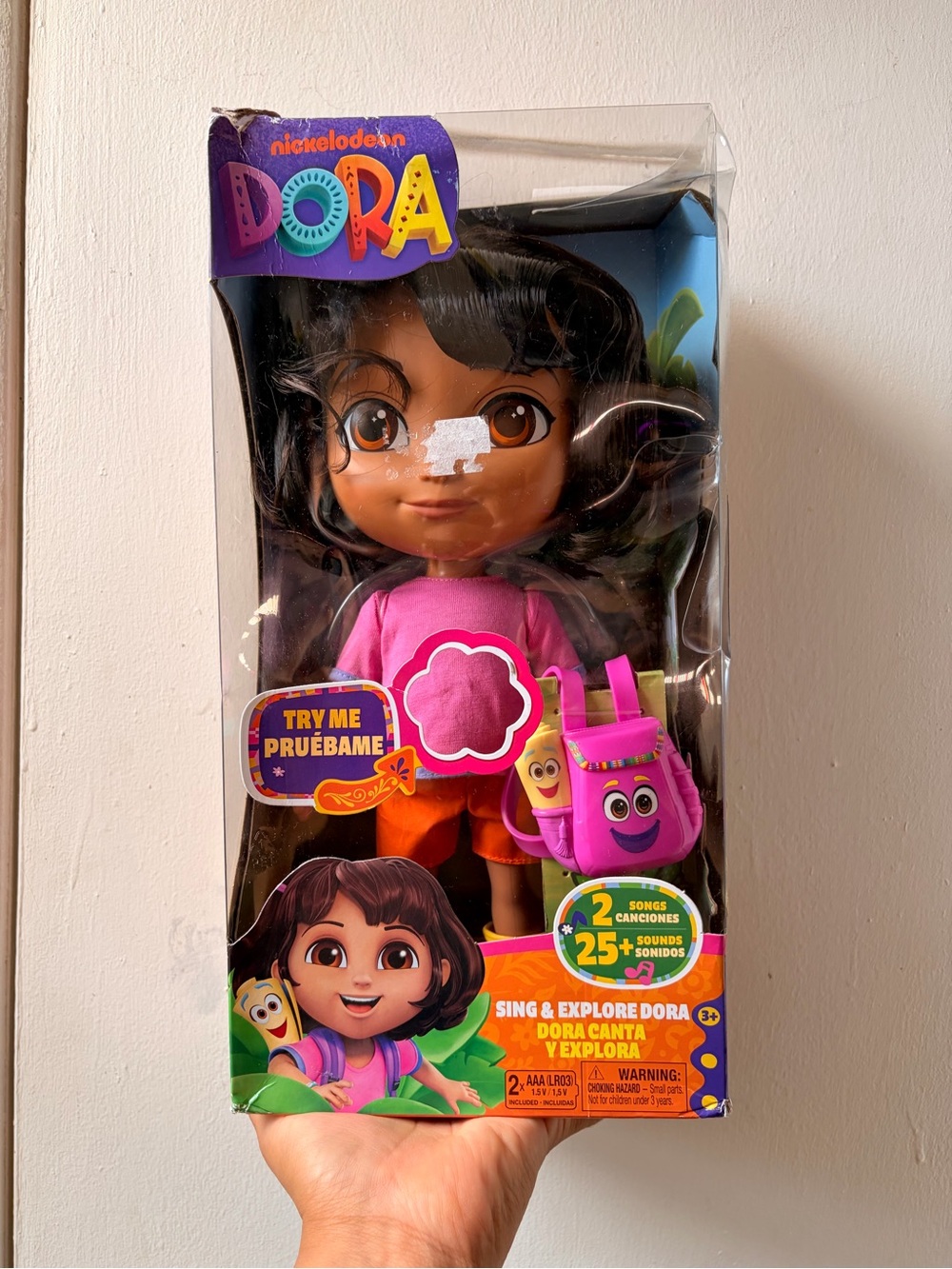 Nickelodeon Dora Doll with Pink Outfit & Purple Backpack